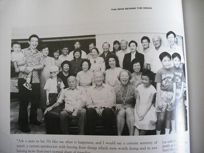 Lee Kuan Yew's family. Lew along with his father, grand pparents, and great grand parents